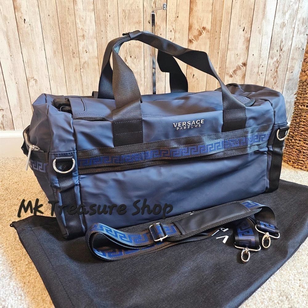 Versace blue travel bag/ backpack